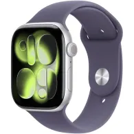 Smartwatch Apple Watch 11 MEU64MP/A - 42 mm, GPS, srebrne aluminium z fioletowym paskiem sportowym, S|M