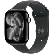 Smartwatch Apple Watch 11 MFC44ET/A - 46 mm, GPS + Cellular, aluminium w kolorze onyksu z paskiem sportowym czarnym, M|L