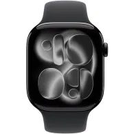 Smartwatch Apple Watch 11 MFC44MP/A - 46 mm, GPS + Cellular, aluminium w kolorze onyksu z paskiem sportowym czarnym, M|L