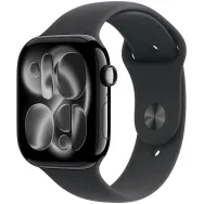 Smartwatch Apple Watch 11 MEUW4ZR/A - 46 mm, GPS, aluminium w kolorze onyksu z paskiem sportowym czarnym, S|M