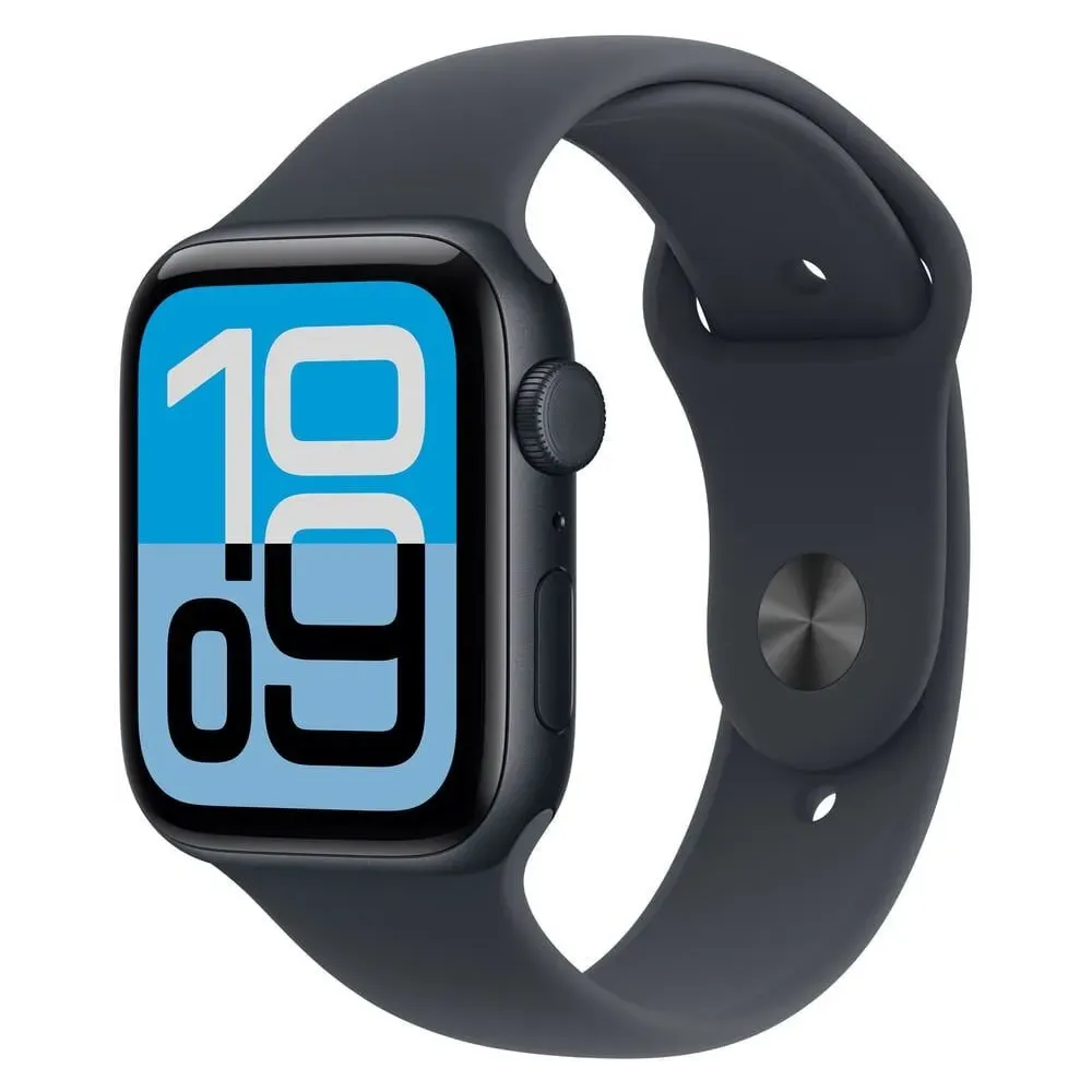 Smartwatch Apple Watch SE 3 MEPC4MP/A - 40 mm GPS + Cellular, czarne aluminium z czarnym paskiem sportowym, M|L