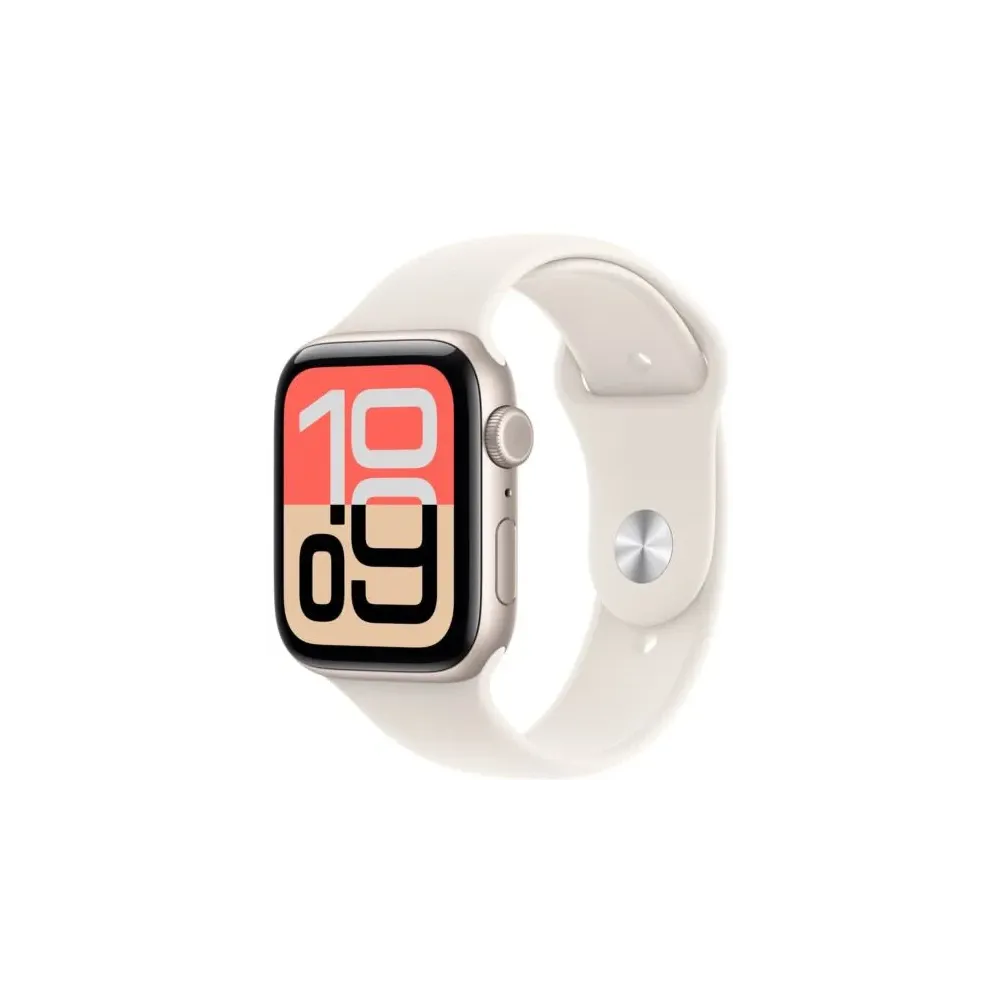 Smartwatch Apple Watch SE 3 MEHG4MP/A - 44 mm GPS, aluminium z paskiem sportowym w kol. księżycowej poświaty , S|M