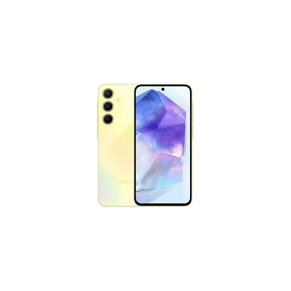 Smartfon Samsung Galaxy A55 5G SM-A556BZYAEUE, Exynos 1480, 6,6" 2340x1080, 128GB, 8GB, 5G, Żółty, 50+32Mpix, Android, 2 lata CI