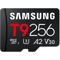 Karta SD Samsung T9 SDXC 256B MB-MH256TB/WW z czytnikiem - UHS-I, U3, V30, A2, Zapis do 130MB|s, Odczyt do 200MB|s