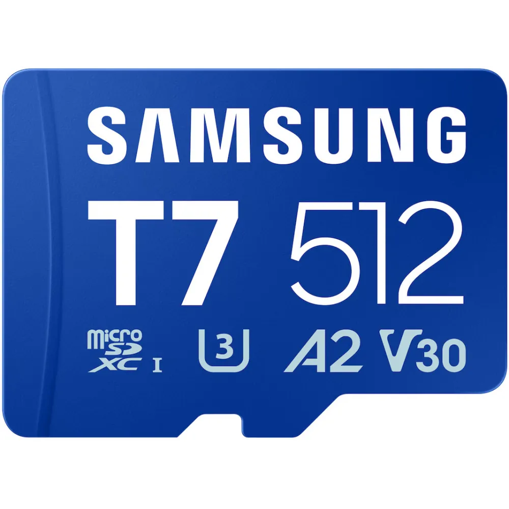 Karta SD Samsung T7 SDXC 512GB MB-MB512T/WW - UHS-I, U3, V30, A2, Odczyt do 170MB|s