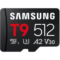 Karta micorSD Samsung T9 512GB MB-MH512T/WW - UHS-I, U3, V30, A2, Czarna