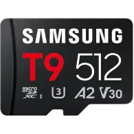 Karta SD Samsung T9 SDXC 512GB MB-MH512TB/WW z czytnikiem - UHS-I, U3, V30, A2, Zapis do 130MB|s, Odczyt do 200MB|s