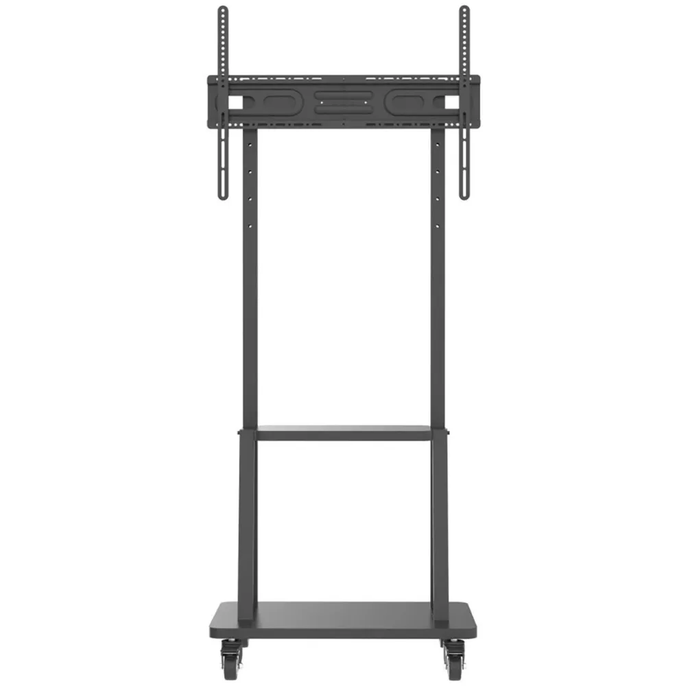 Stojak podłogowy Techly ICA-TR30 - TV 55-100", do 150kg, regulowany, 2 półki, Czarny