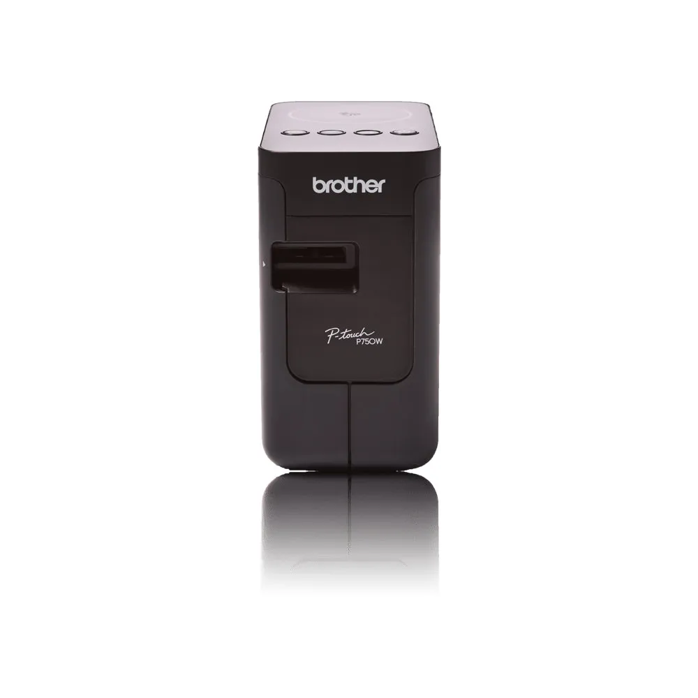 Drukarka termiczna etykiet Brother PT-P750W PTP750WYJ1 - szerokość taśmy 24 mm, zasilanie 6 x AA LR03|HR03