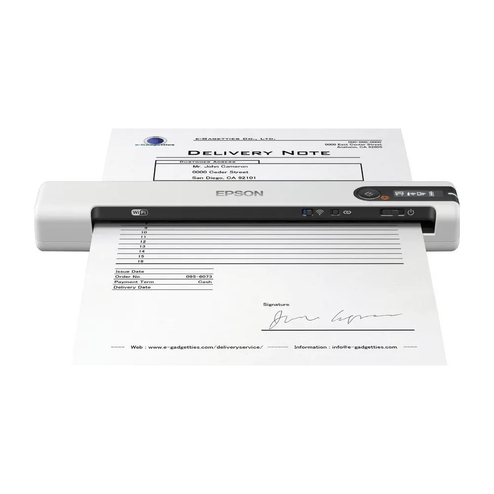 Przenośny skaner Epson WorkForce DS-80W B11B253402 - A4, 600x600 DPI, 4ppm