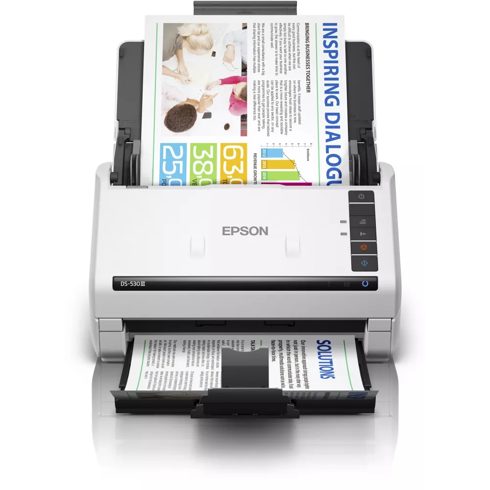 Skaner dokumentów Epson WorkForce DS-530III B11B286401 - A4, do 80 obr.|min, 600x600 DPI
