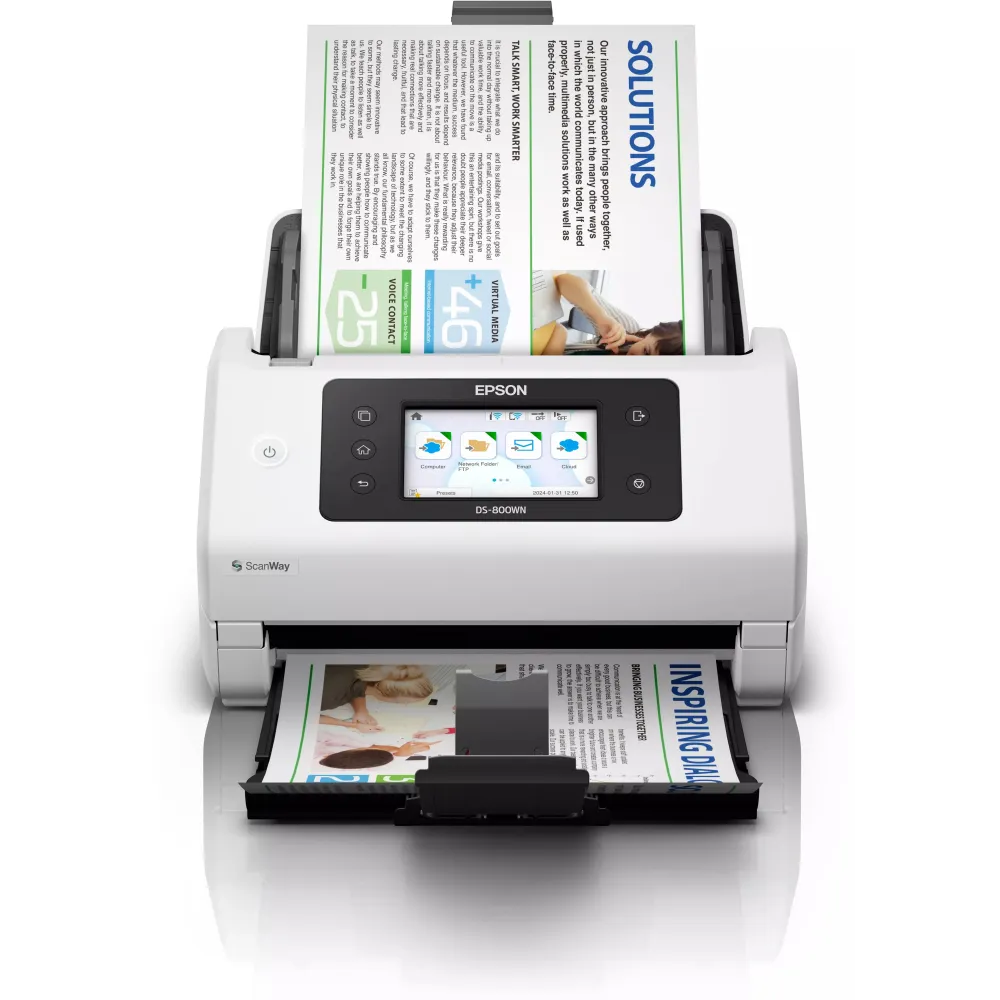 Skaner dokumentów Epson WorkForce DS-800WN B11B275401 - A4|A3, 65 str.|min, 600x600 DPI