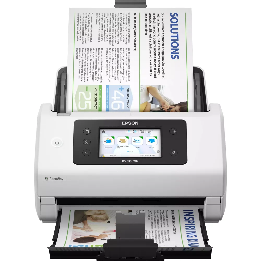 Skaner dokumentów Epson WorkForce DS-900WN B11B276401 - A4, 600x600 DPI, 70ppm