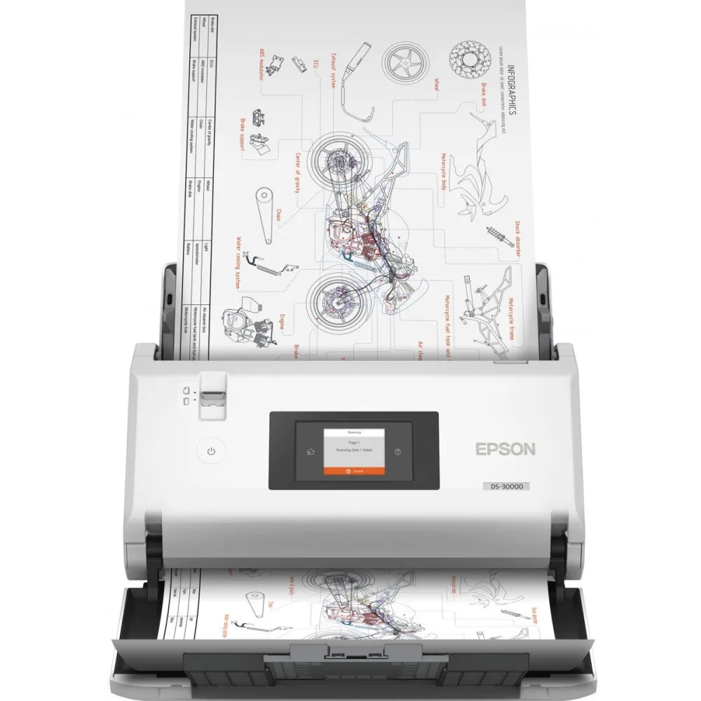 Skaner dokumentów Epson WorkForce DS-30000 B11B256401 - A3, 600x600 DPI, 70ppm