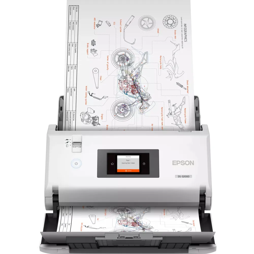 Skaner dokumentów Epson WorkForce DS-32000 B11B255401 - A3, 600x600 DPI, 90ppm