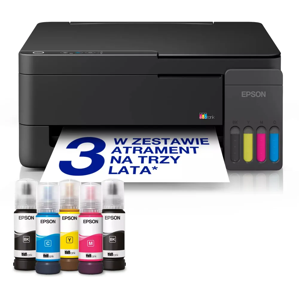 Urządzenie wielofunkcyjne atramentowe Epson EcoTank L3310 C11CL61401 - A4, 33 str.|min, 5760x1440 DPI
