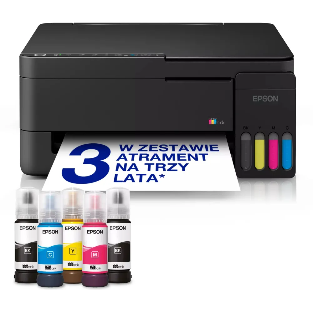 Urządzenie wielofunkcyjne atramentowe Epson EcoTank L3351 C11CL62411 - A4, 33 str./min, 5760x1440 DPI