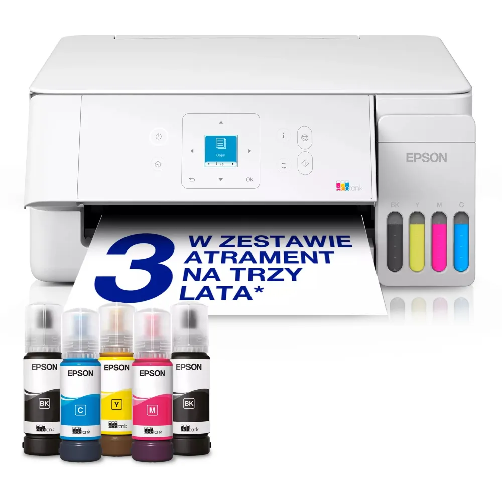 Urządzenie wielofunkcyjne atramentowe Epson EcoTank L3366 C11CL63411 - A4, 33 str./min, 5760x1440 DPI