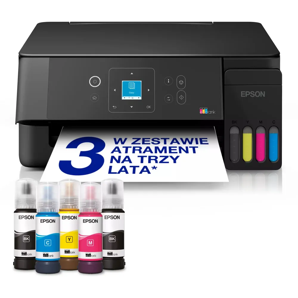 Urządzenie wielofunkcyjne atramentowe Epson EcoTank L3350 C11CL63419 - A4, 33 str./min, 5760x1440 DPI