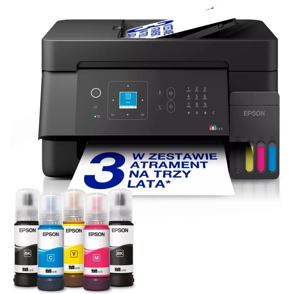Urządzenie wielofunkcyjne atramentowe Epson EcoTank L5390 C11CL59403 - A4, 33 str./min, 5760x1440 DPI