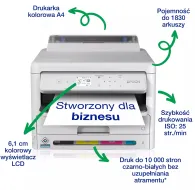 Drukarka atramentowa Epson WorkForce Pro WF-C5390DW C11CK25401 - A4, 34 str.|min, 4800x1200 DPI