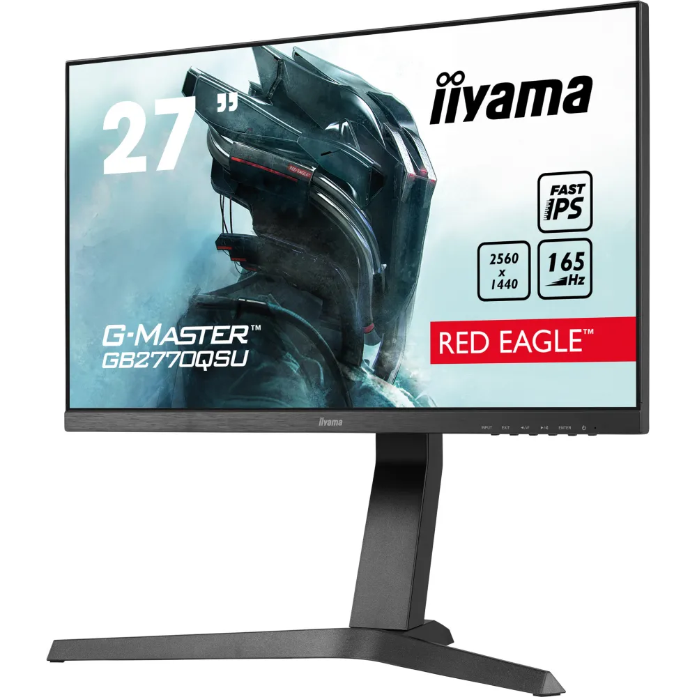 Monitor iiyama G-MASTER GB2770QSU-B1 - 27"/2560x1440 (QHD)/165Hz/Fast/FreeSync/0,5 ms/pivot/Czarny
