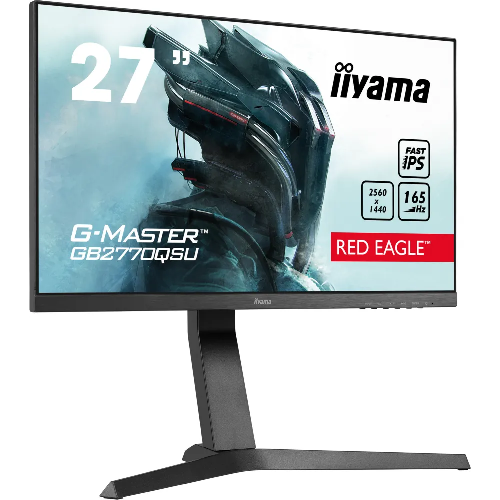 Monitor iiyama G-MASTER GB2770QSU-B1 - 27"/2560x1440 (QHD)/165Hz/Fast/FreeSync/0,5 ms/pivot/Matowa - zdjęcie