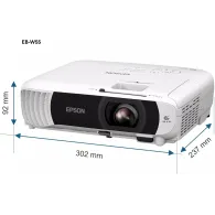 Projektor Epson EB-W55 V11HB58040, 3LCD, WXGA 1200x800, 4000 ANSI lumenów, Biały | Sklep ITnes.pl, IT for BUSINESS