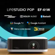 Projektor Epson Lifestudio Pop EF-61W V11HB72040, FHD, 700 lumenów, 5m:1, 1.6kg, Google TV, Biały | Sklep ITnes.pl, IT for BUSINESS