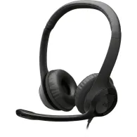 Słuchawki z mikrofonem Logitech H390 981-001576 - USB-C, Czarne