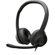 Słuchawki z mikrofonem Logitech H390 981-001576 - USB-C, Czarne