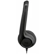 Słuchawki z mikrofonem Logitech H390 981-001576 - USB-C, Czarne