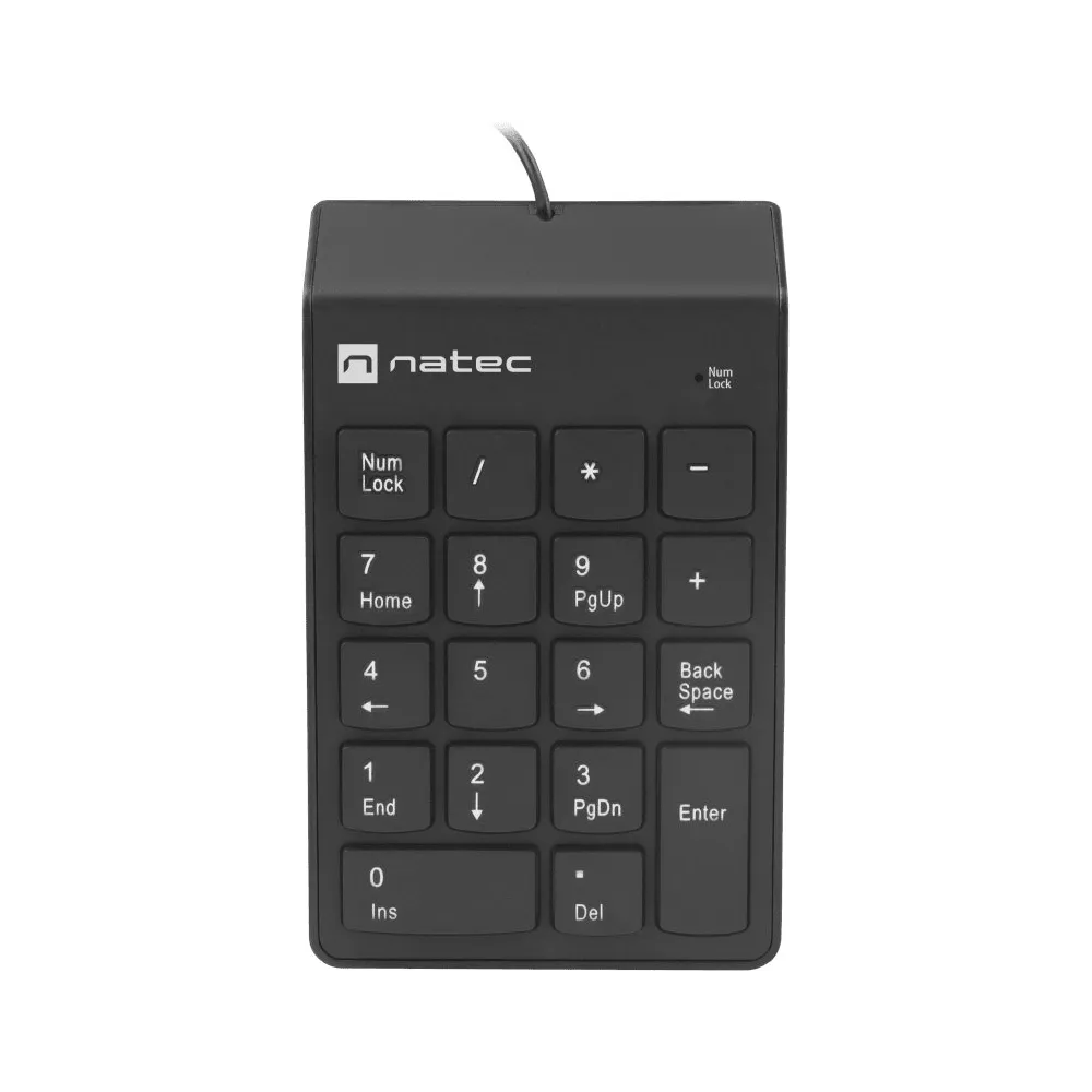 Klawiatura numeryczna Natec Goby 2 NKL-2022 - USB, 18 klawiszy, Czarna