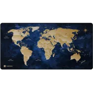 Podkładka pod mysz Natec World Deep Blue NPO-2243 - 800x400x2,5 mm, Niebieska