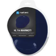 Podkładka pod mysz Natec Marmot NPF-2182 - Żelowa podpórką pod nadgarstek, Granatowa