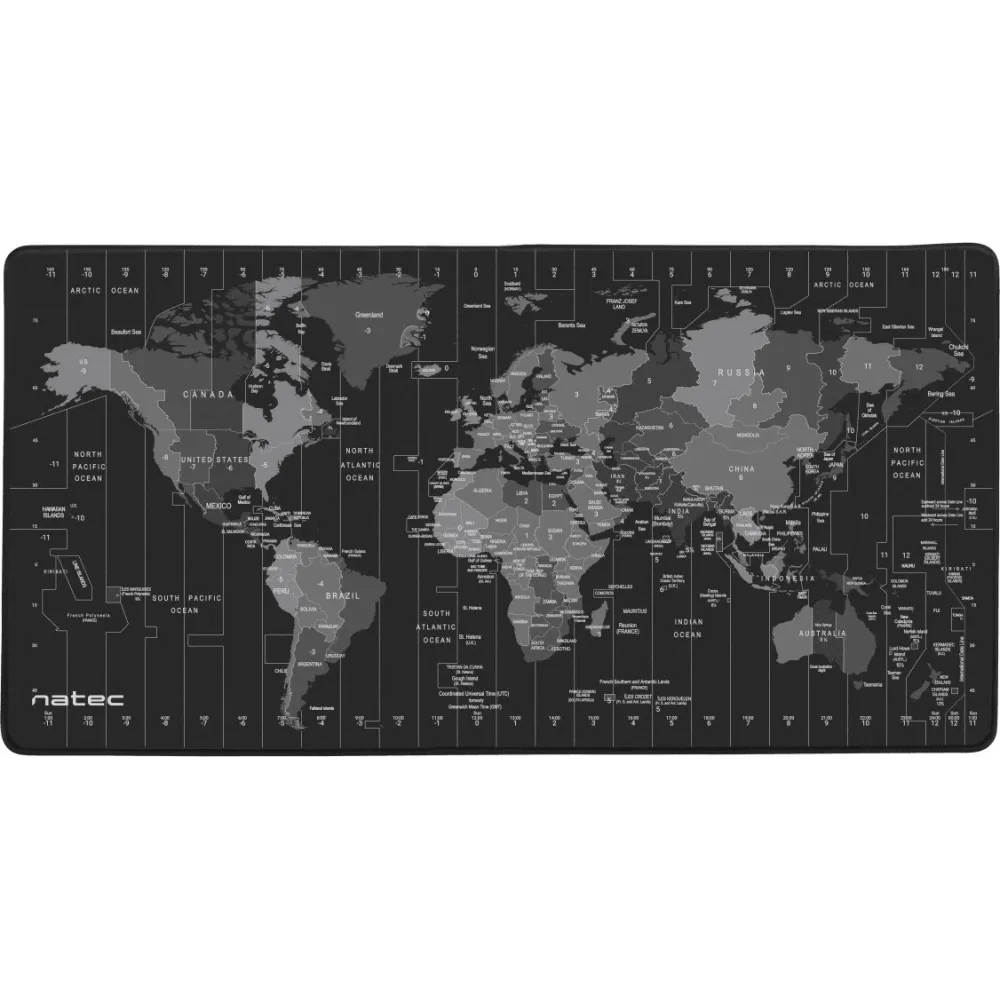 Natec NPO-1119 PODKŁADKA POD MYSZ NATEC TIME ZONE MAP MAXI 800X400MM | Sklep ITnes.pl - IT for BUSINESS