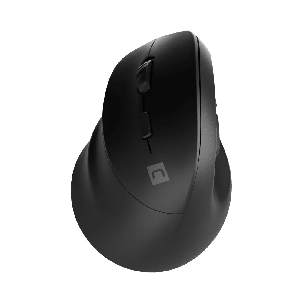 Mysz pionowa Natec Crake 2 NMY-2049 - 2400 DPI, Bluetooth 5.2, 2.4 GHz, Leworęczna, Czarna