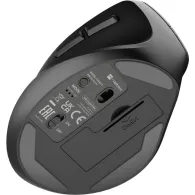 Mysz pionowa Natec Crake 2 NMY-2049 - 2400 DPI, Bluetooth 5.2, 2.4 GHz, Leworęczna, Czarna