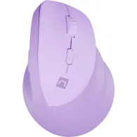Mysz pionowa Natec Crake 2 NMY-2258 - 2400 DPI, Bluetooth 5.2, 2.4 GHz, Praworęczna, Lawendowy