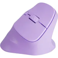 Mysz pionowa Natec Crake 2 NMY-2258 - 2400 DPI, Bluetooth 5.2, 2.4 GHz, Praworęczna, Lawendowy