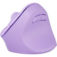 Mysz pionowa Natec Crake 2 NMY-2258 - 2400 DPI, Bluetooth 5.2, 2.4 GHz, Praworęczna, Lawendowy