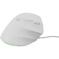 Mysz pionowa przewodowa Natec Crake 2 Pro NMY-2273 - 12800 DPI, USB, Praworęczna, Biała