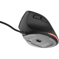 Mysz pionowa przewodowa Natec Crake 2 Pro NMY-2272 - 12800 DPI, USB, Praworęczna, Czarna