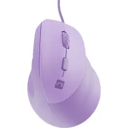 Mysz pionowa przewodowa Natec Crake 2 Pro NMY-2274 - 12800 DPI, USB, Praworęczna, Lawendowa