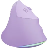 Mysz pionowa przewodowa Natec Crake 2 Pro NMY-2274 - 12800 DPI, USB, Praworęczna, Lawendowa