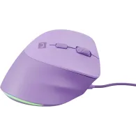 Mysz pionowa przewodowa Natec Crake 2 Pro NMY-2274 - 12800 DPI, USB, Praworęczna, Lawendowa