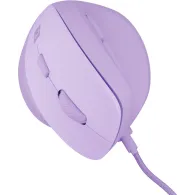 Mysz pionowa przewodowa Natec Crake 2 Pro NMY-2274 - 12800 DPI, USB, Praworęczna, Lawendowa