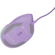 Mysz pionowa przewodowa Natec Crake 2 Pro NMY-2274 - 12800 DPI, USB, Praworęczna, Lawendowa