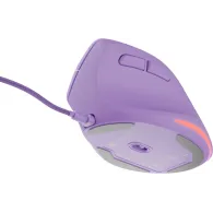 Mysz pionowa przewodowa Natec Crake 2 Pro NMY-2274 - 12800 DPI, USB, Praworęczna, Lawendowa