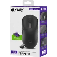 Mysz bezprzewodowa Natec Fury Tanto T4 NFU-2203 - 12000 DPI, BT 5.0, Czarna
